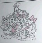 Original Disney Character Sketch By Artist Daniel St Pierre  Sensational Six