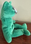 Rare Retired 1997 Ty Beanie Baby  erin  The Bear - Tag Errors