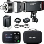 Godox Ad200pro Ii 200ws Ttl Wireless Pocket Flash Strobe W ad-s15 s7 Softbox Kit