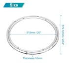 Aluminum Lazy Susan Metal Rotating Turntable 24 Inch For Dining-table Silver