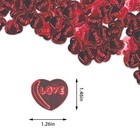 Red Heart Glitter Confetti For Valentines Day Wedding Anniversary Table Decor