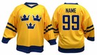 Ice Hockey Jersey Custom Name And Number All Stitched Size S-4xl Blue yellow
