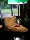 Antique - Native American Indian - Beaded Moccasin Boots - Rare