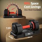 5lb To 25lb Adjustable Dumbbells Of 2  Home Gym Weight Dumbbells Set 50lbs