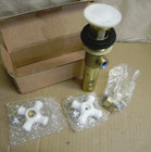 Vintage Cold Hot Water Sink Faucet Handle Porcelain Knobs And Brass Drain New 