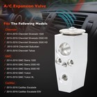 Ac Expansion Valve Kit For 14-16 Chevy Tahoe Silverado Gmc Sierra 1500 15-51325