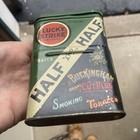1930   s Lucky Strike Half   Half   Buckingham Bright Cut Plug Tobacco Pocket Tin
