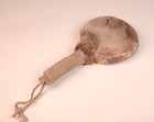 Eskimo Hand Drum Rattle Early mid 20th Century  10  L X 1  L X 5 5  W   4 