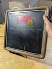 Poor Condition  Not Moving 1983 Vintage Miller Beer Light Up Lighted Sign Time