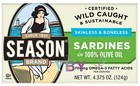 Season Skinless   Boneless Sardines In Olive Oil  12-count  Total 52 5 Oz 