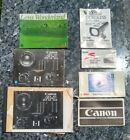 Lot Of 7 Instruction Manuals Product Guides  Cannon A-1  Canon Fd Lens  Kodak 
