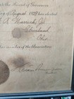 Hiram Bingham Signed Document National Aeronautic Association 