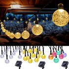 50 Led Solar String Lights Patio Party Yard Garden Wedding Waterproof Outdoor