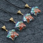 Reiki Healing Crystal Pendant Natural Stone Chakra Energy Necklace Amulet