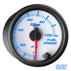 Slightly Used Glowshift White 7 Color 100 Psi Fuel Pressure Gauge