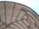 Antique 11 1 2   Pima Indian Basket Arizona - 1890s - Shallow Tray Form Sml Coil