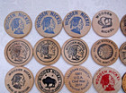 Mixed Lot Of 29 Wooden Nickels