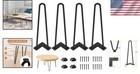 4 Pcs Hairpin Table Legs 16  - Sturdy Black Steel For Diy Furniture Projects