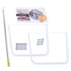 Orange 10 17ft Attic Ladder 12 Steps Loft Stairs Wall Mounted Folding Ladder Usa