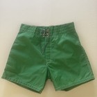 Sz 29 Men youth Vtg Birdwell Beach Britches Shorts Board Swim Trunks Usa Green