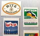 Vintage Hotel Airline Ocean Travel Baggage Luggage Label Sticker Reproductions