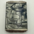 Vintage Girey Powder   Lipstick Compact 1930s Kamra-pak Grey Green