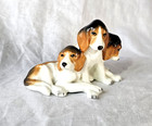 Royal Worcester England Fox Hound Puppies Dog Figurine Doris Lindner 3132