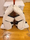 Ccm Eflex E6 9 Goalie Leg Pads Senior Size 33 1  White royal