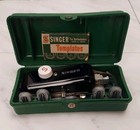 Vintage Singer Sewing Machine Attachment Job Lot W boxes Zig Zag Buttonhole Temp