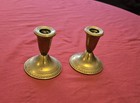 Vintage Brass Candlesticks Pair