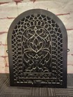 Vintage Antique Cast Iron Heat Air Vent Arched Cover Register Grate Adjustable