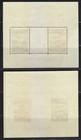 Croatia 1942 Mnh Block 1 2 Sc B11-b12 Aviation Exposition Of Zagreb Ww2   
