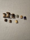 Lot Of 9 Assorted Antique Vintage Wooden Spools Some With New Thread Never Opene