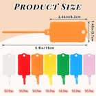 100 Pcs Plastic Shipping Tags 2 44 X 1 45 Inch Multicolor