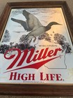 Miller High Life Duck Bar Mirror Beer Sign Wisconsin Sportsmen Series