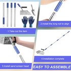 Sand Scoop For Metal Detecting 73  Adjustable Long Handle Detector Scoop