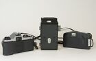 Lot Of 3 Vintage Cameras  Tower Reflex  Pentax Me  Canon Lx  For Parts Or Repair