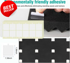 Acoustic Foam Panels 48x24x2 Black Soundproof Studio Wall Fireproof 4 Pack - Us