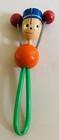Vintage Brio Sweden Hand Painted Wood Toy Rattle Wooden Retro Noisemaker Party