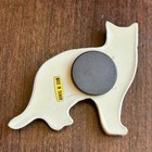 Vintage Cat Refrigerator Magnet Collectible Ceramic Made In Taiwan 