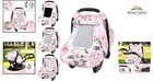 Comfortable Baby Car Seat Cover With Soft Minky Dot   Mesh Windows For Airflow