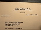 James Mccreery   Company Letter To Customer About New Charge Account Dated 1924