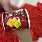 Lot Of 3 Aunt Lydia s Heavy Rug Yarn Vintage 70 Yards  red 