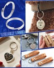 70pcs Split Key Rings 1 5  Heavy Duty Metal Keyrings bulk Stainless Steel 38mm
