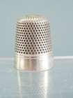 Vintage Dorcas Thimble Charles Horner Silver Cased Steel Banded Rim 1920s Ch