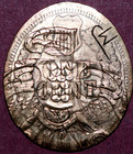 1904 Indian Cent  Counterstamp With Thunderbirds Crafted By Astoria Artist