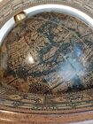 Vtg Old World Globe W Zodiac Astrological Signs On Wooden Stand Italy Diam 3 54 