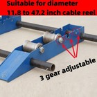Cable Drum Reel Dispenser Adjustable Cable Roller Stand Load 3 Tons Capacity