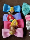 8 Hair Bows Disney Minnie Mouse   Princesses For Infants  Babies