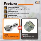 1 5   Tub Drain Extractor With 1 2   Socket Bathtub Remover Colourful Galvanized